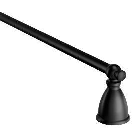 Next-Generation Moen Matte Black Caldwell 18 Towel Bar Eco-Friendly