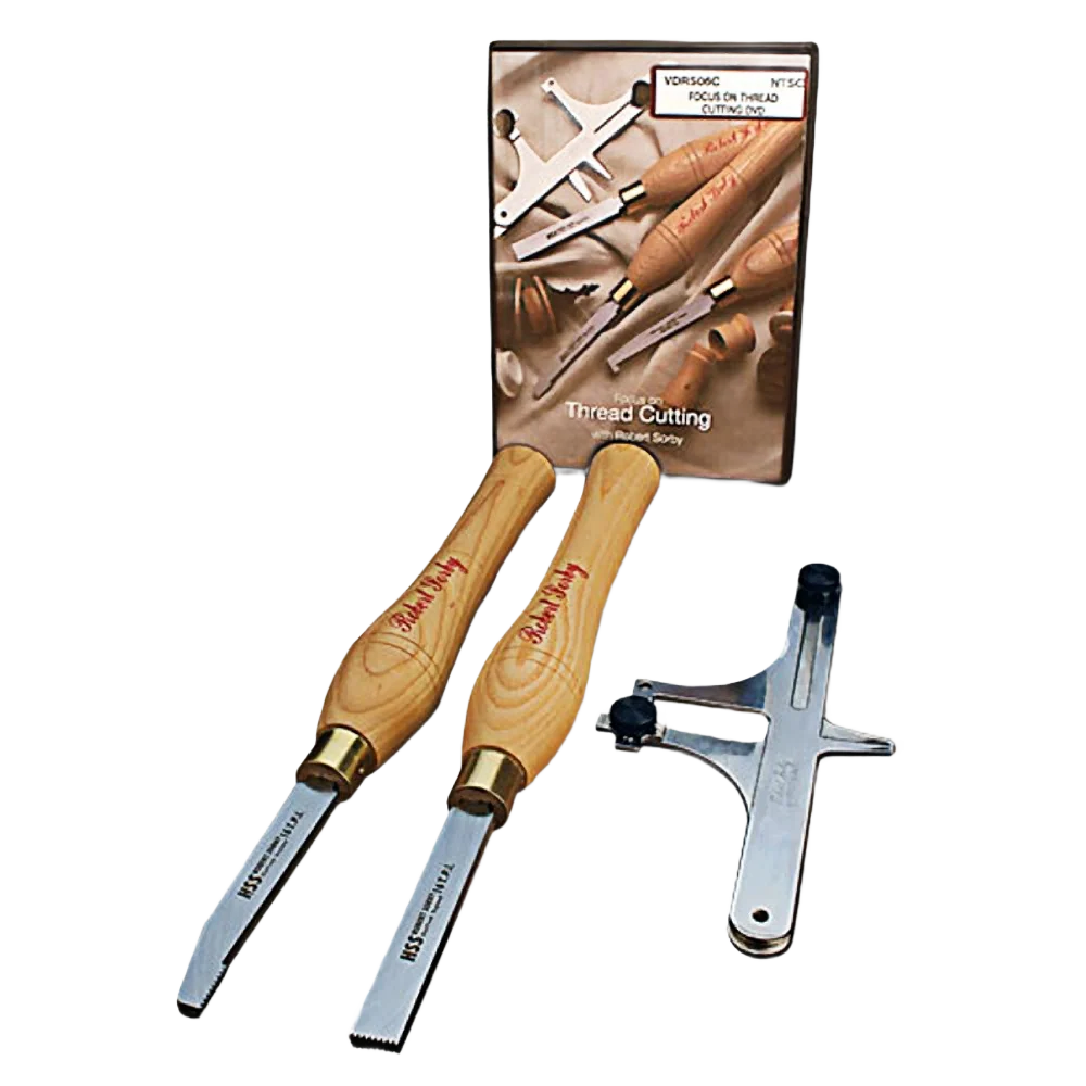 Efficient Sorby Thread Cutting Tool Set 20 TPI Luxury