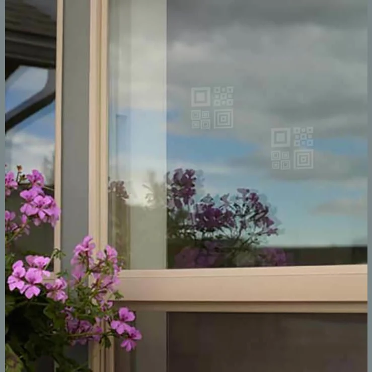WindowAlert Modern Square UV Decal Original Design