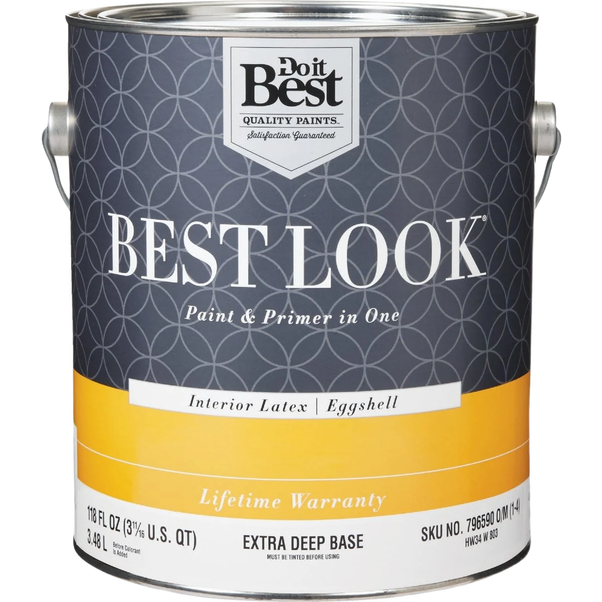 Traditional Look 1-gal. Extra Deep Base Interior Latex Eggshell Paint Primer In One Soft