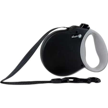 Exceptional Alcott Black 16′ Retractable Leash for Dogs up to 65 lbs. Contemporary