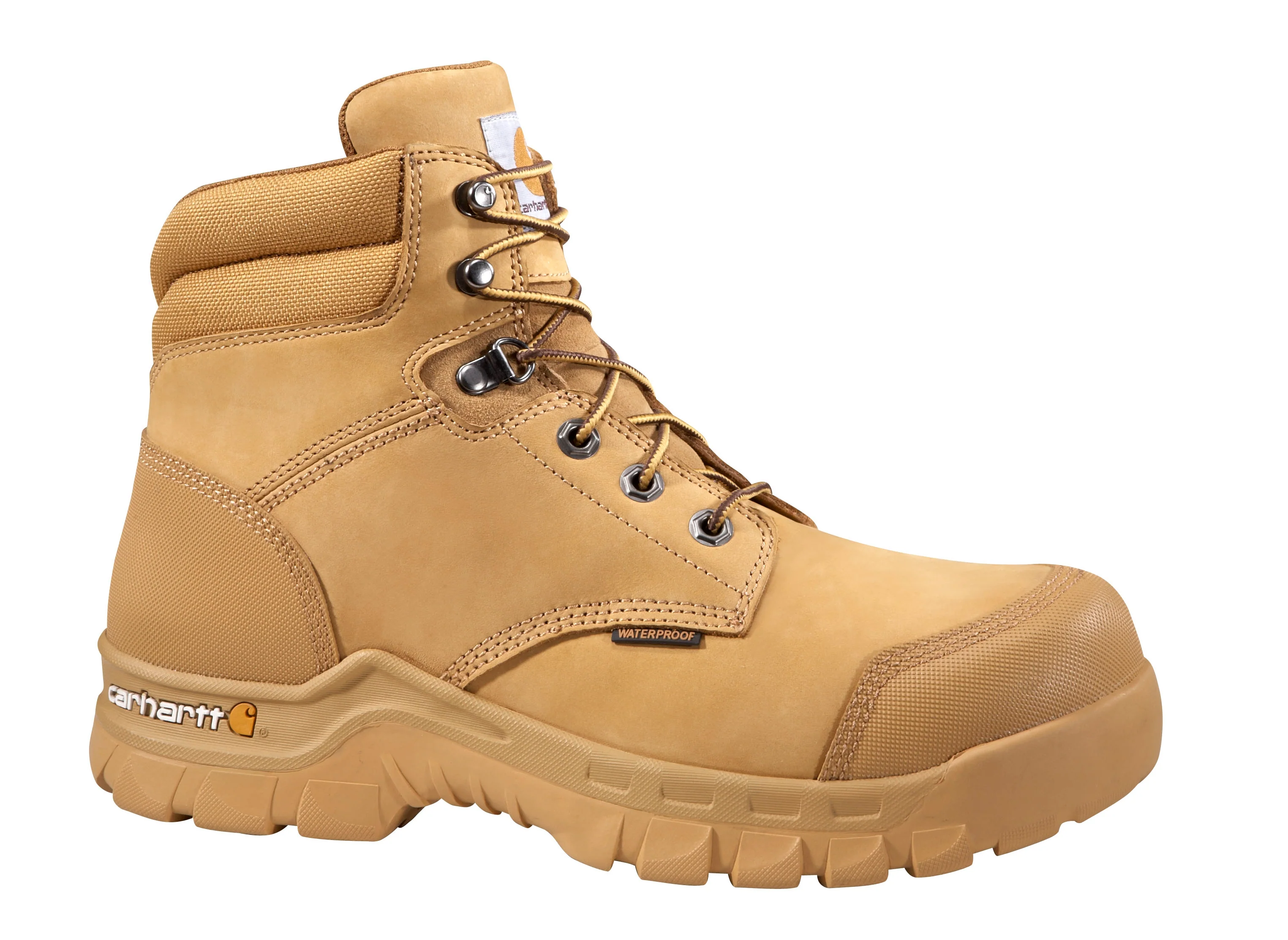 Authentic Carhartt Men’s Rugged Flex Wheat Nubuck Waterproof Work Boots 9.5W Selected