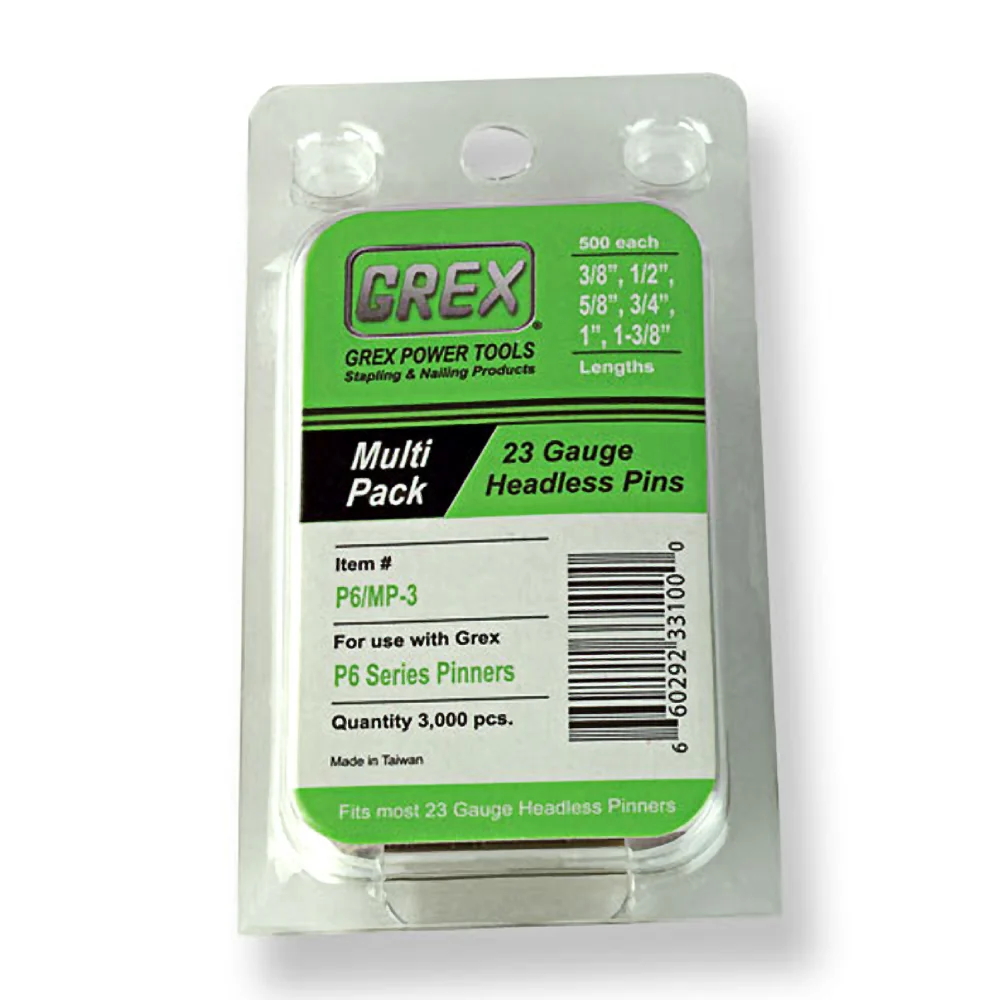 High-Quality Grex 23 Gauge Headless Pin Multi-Pack Short 3M Trendy