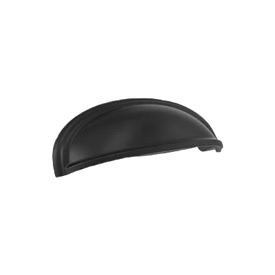 Top-Quality Amerock Ashby 3 or 4 Center-to-Center Black Bronze Cabinet Cup Pull Smooth