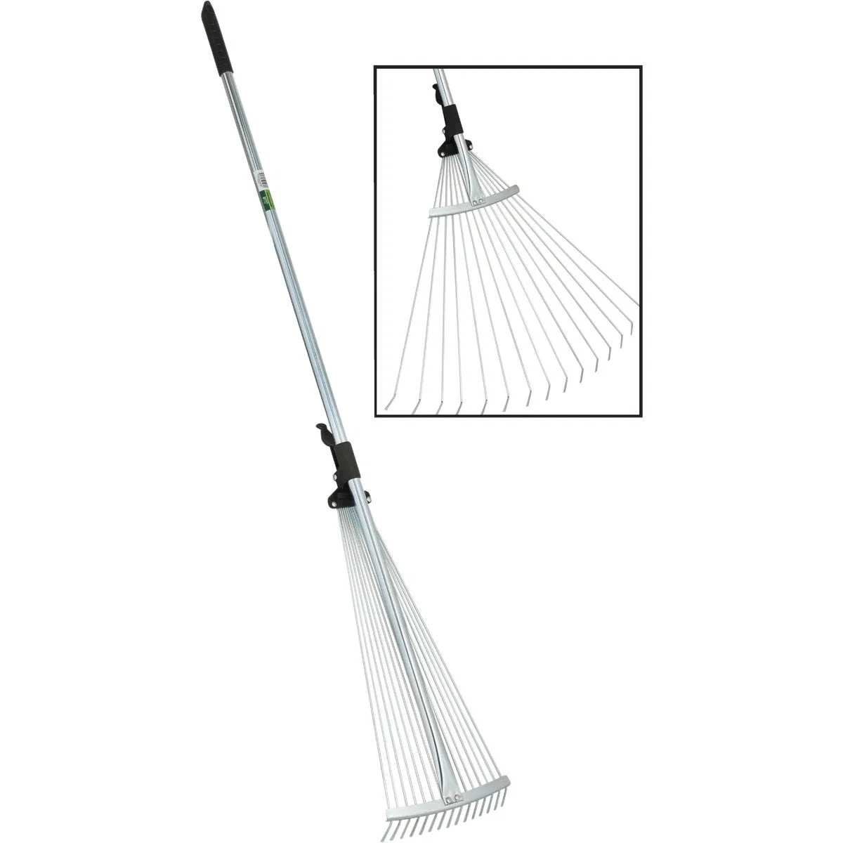 Contemporary Garden Adjustable Steel Leaf Rake 25 in. Exceptional