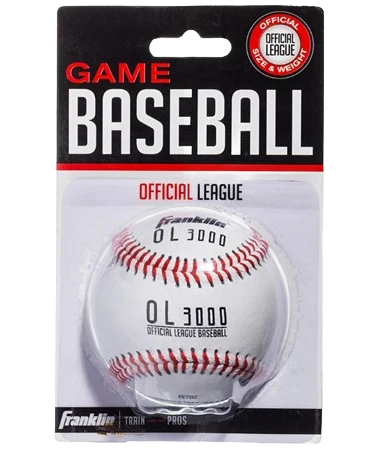 Detailed Franklin Sports Tournament Play Cowhide Leather Baseball Official