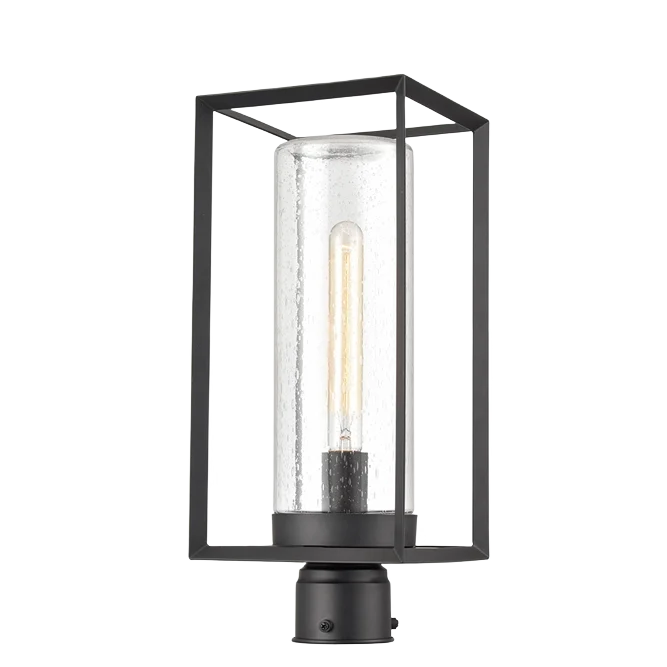 Modern Millennium Lighting 1 Fixture Black Wheatland Outdoor Post Lantern Powerful