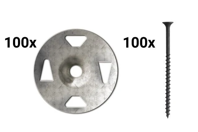 Original Design Schluter KERDI-BOARD 1-5 8 Screw and Washer Set 200-Pc Premium