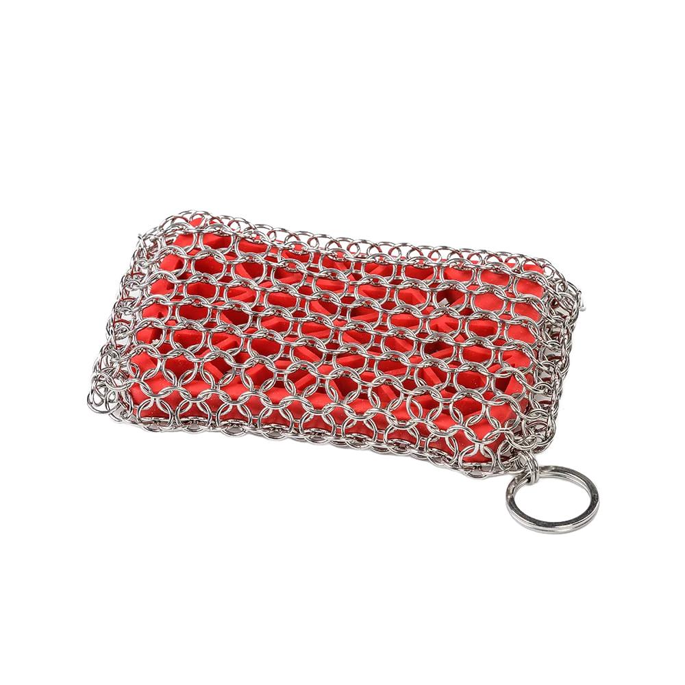 Exceptional Lodge Red Chainmail Scrubbing Pad Sustainable