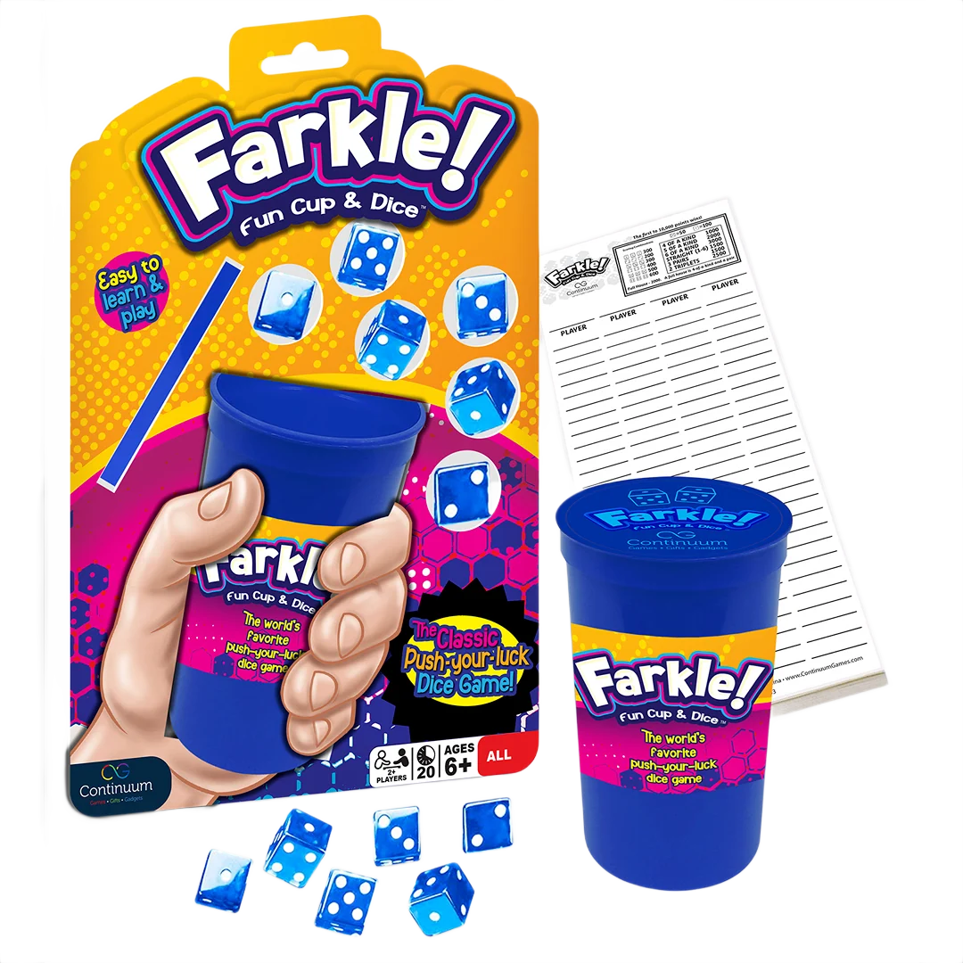 Elegant Continuum Games Farkle Fun Cup Dice Premium