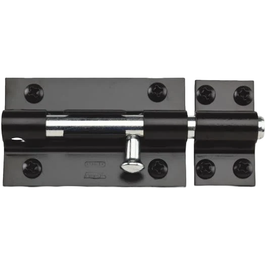 Exclusive National Hardware 5 Black Extra Heavy Door Barrel Bolt Practical