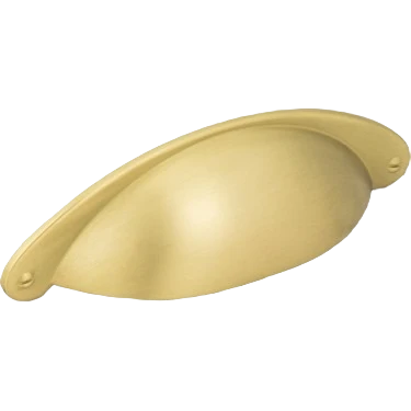 Reusable Hardware Resources Lyon 3 In. CC Pull Brushed Gold Recyclable