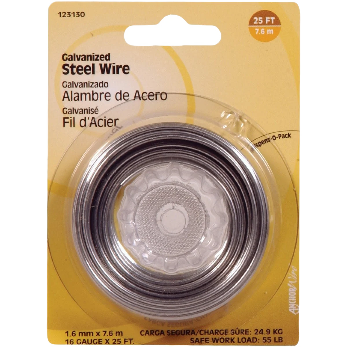 Effective Hillman 25 Ft. 16 Ga. Galvanized Steel General Purpose Wire Relaxed