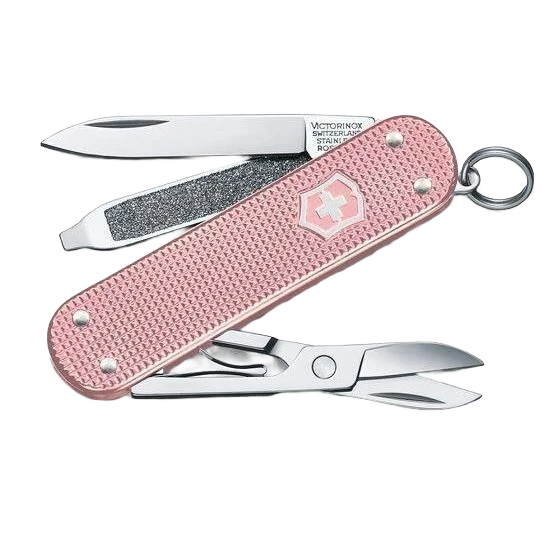 Authentic Victorinox Swiss Army Classic Alox Pocket Knife Cotton Candy Relaxed