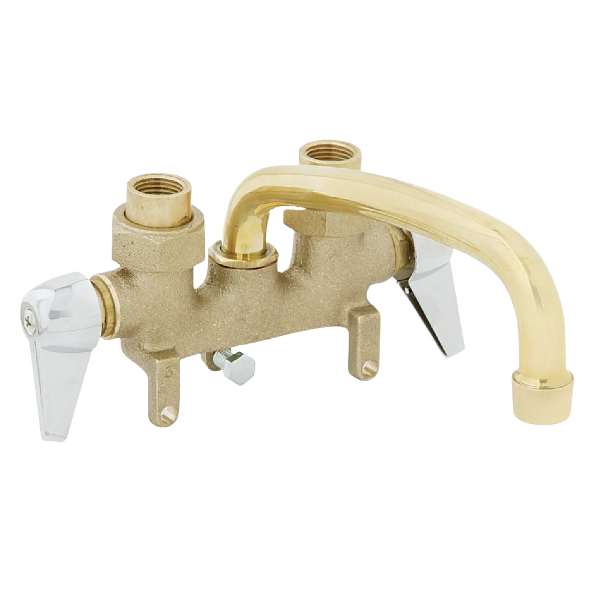 Original B K Rough Brass with Chrome Handles Traditional Laundry Tray Faucet Convenient