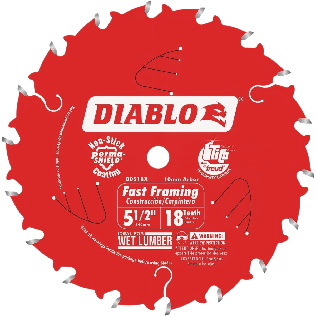 Environmentally Friendly Diablo 5-1 2 INCH X 18 TOOTH FAST FRAMING TRIM SAW BLADE Elegant