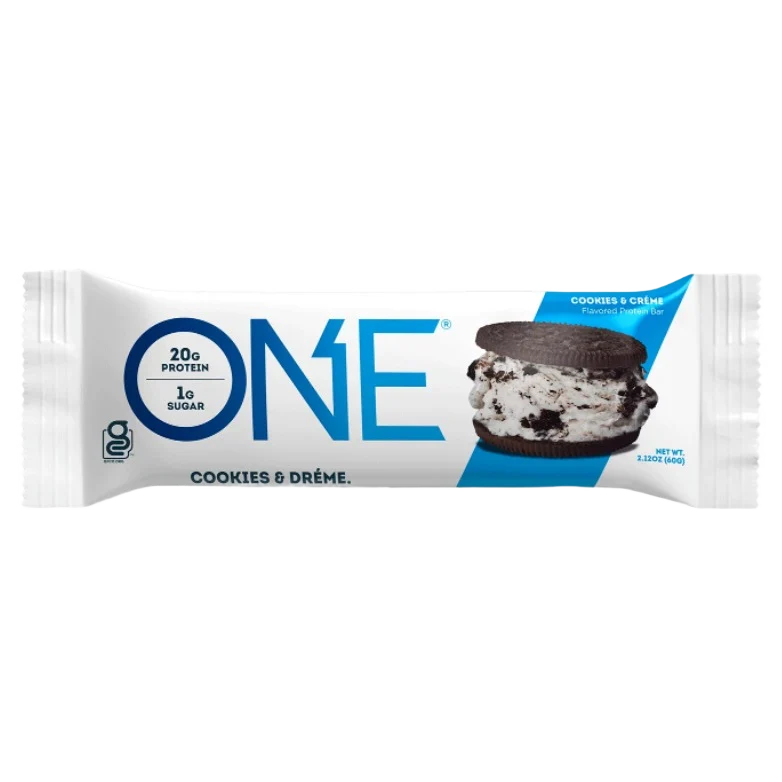 Smooth ONE Cookies Creme Protein Bar 2.12 oz. Lightweight