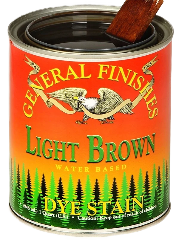 Refined General Finishes Light Brown Water Based Dye Stain Pint Stylish