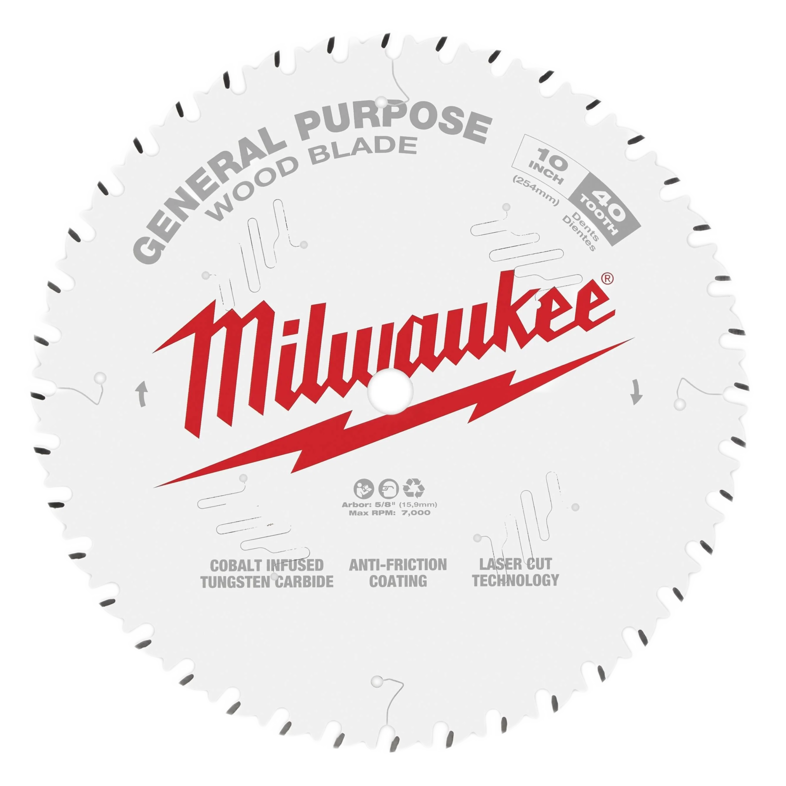 Verified Milwaukee 10 24T Wood Cutting General Purpose Circular Saw Blade Lightweight