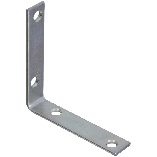 Elite National Hardware 3-1 2 x 3 4 Zinc Steel Corner Brace 4-Count Crafted