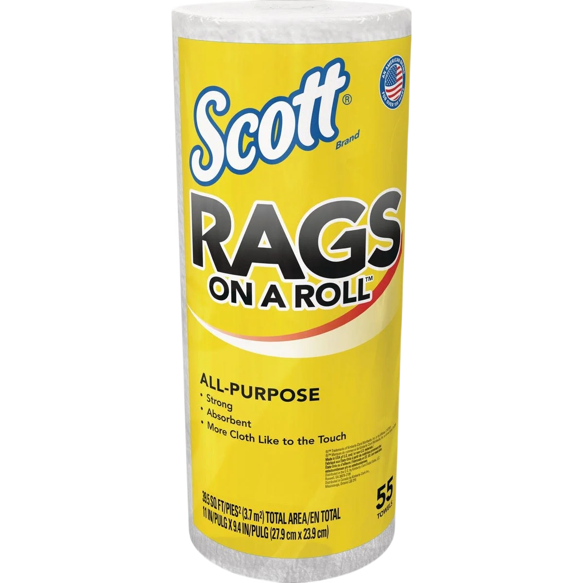 High-End Scott White Rags On A Roll 55 ct High-Performance