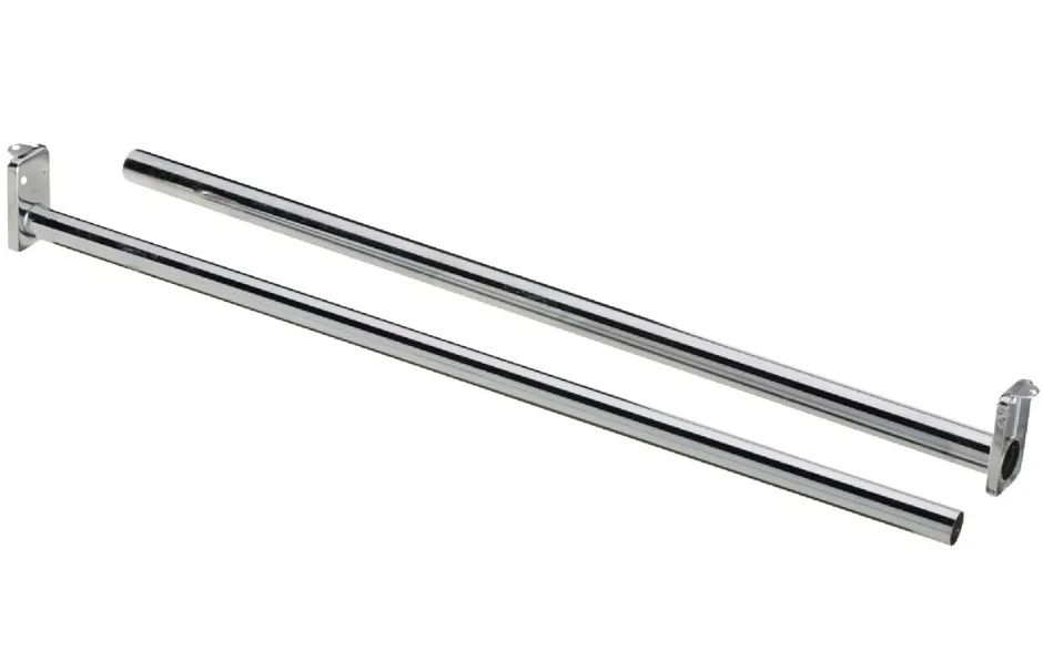 Refined National Bright Steel Adjustable Closet Rod 18-30 Stylish