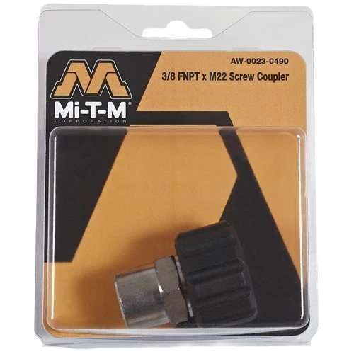 Environmentally Friendly Mi-T-M 3 8F x M22 Screw Coupler Premium
