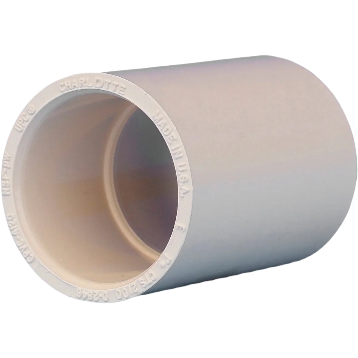 Powerful Charlotte Pipe 1 In. Solvent Weldable CPVC Coupling with Stop First-Class