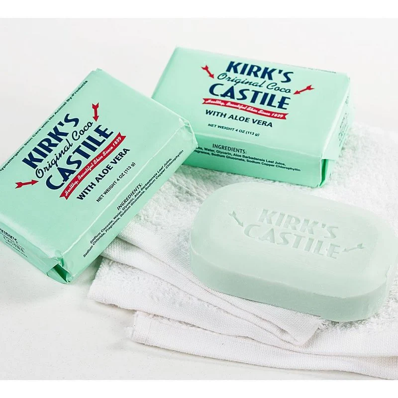 Crafted Kirk’s Aloe Vera Castile Soap – Pack of 3 Quality