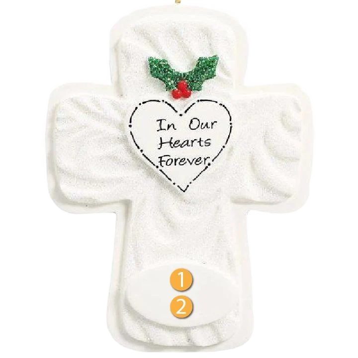Efficient Rudolph Me Personalized In Our Hearts Cross Ornament Superior