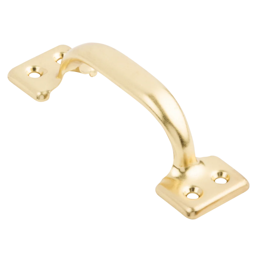 Solid National Hardware 4 Bright Brass Window Sash Lift Original