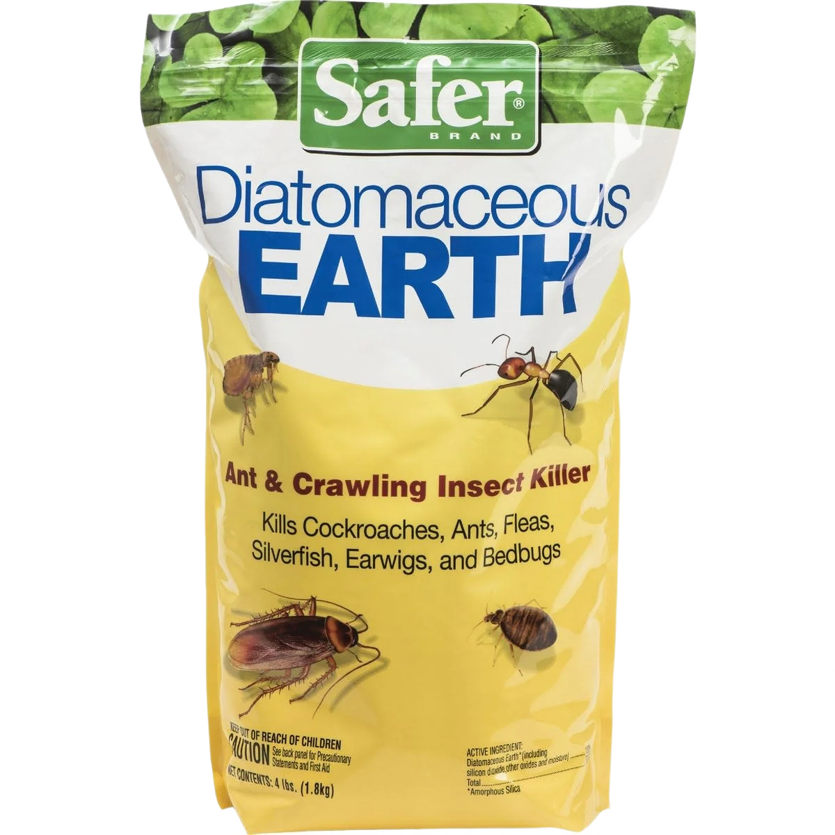 Fine Crafted Safer Diatomaceous Earth Crawling Insect Killer Powder 4 lb. Easy-to-Use