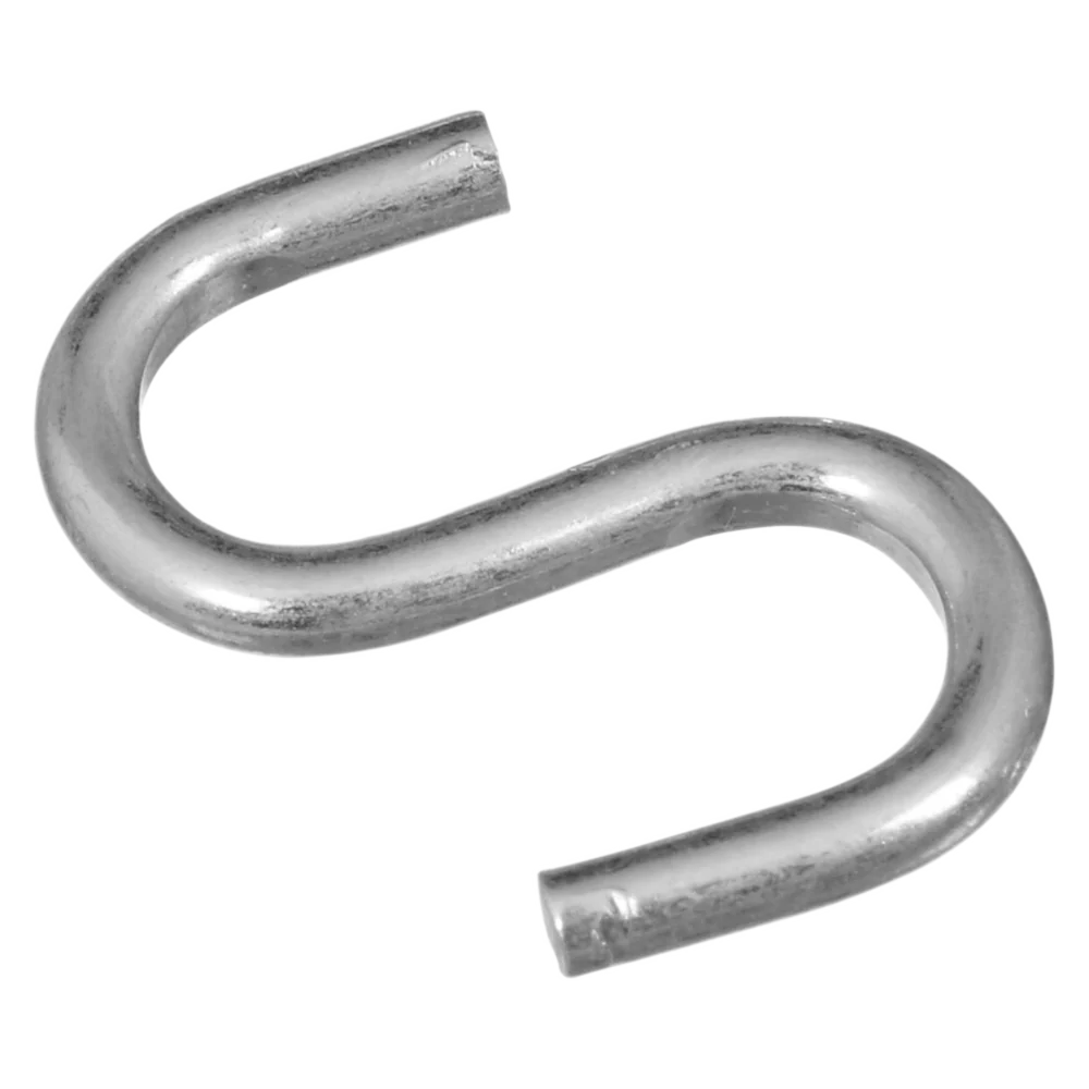 Flexible National Hardware 1 Zinc Heavy Open S Hook 6 Ct. Trendy