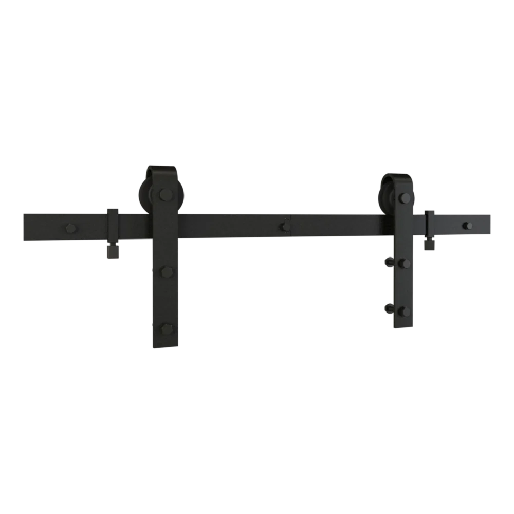 Exclusive National Hardware 72 Matte Black Classic Interior Barn Door Kit 2-Piece Trusted