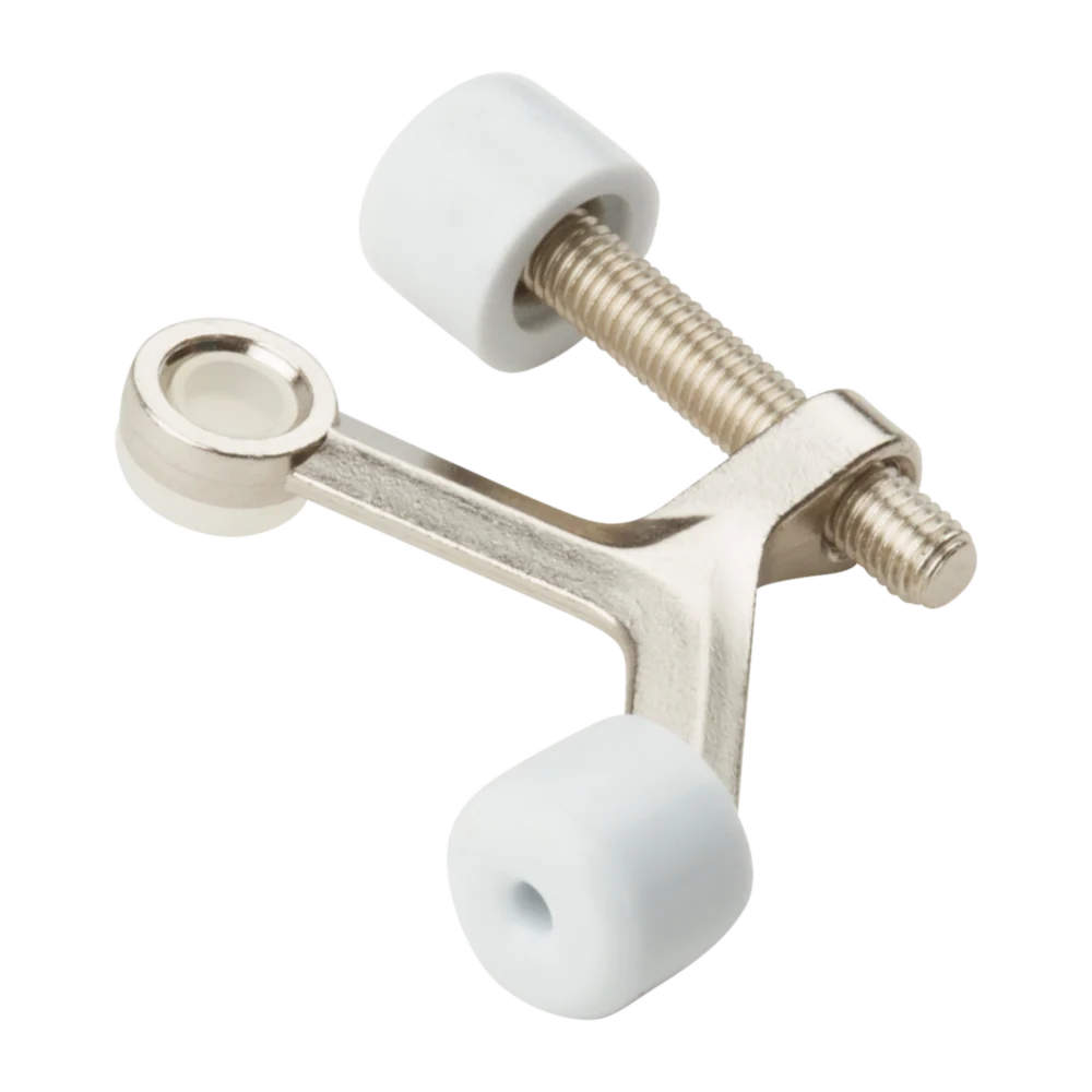 Enhanced National Hardware Satin Nickel Adjustable Hinge Pin Door Stop Smooth