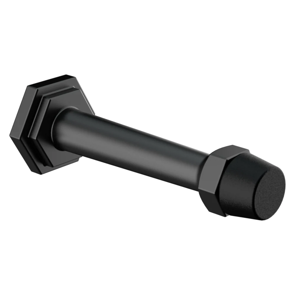 Advanced National Hardware Powell 3 Matte Black Door Stop Clean