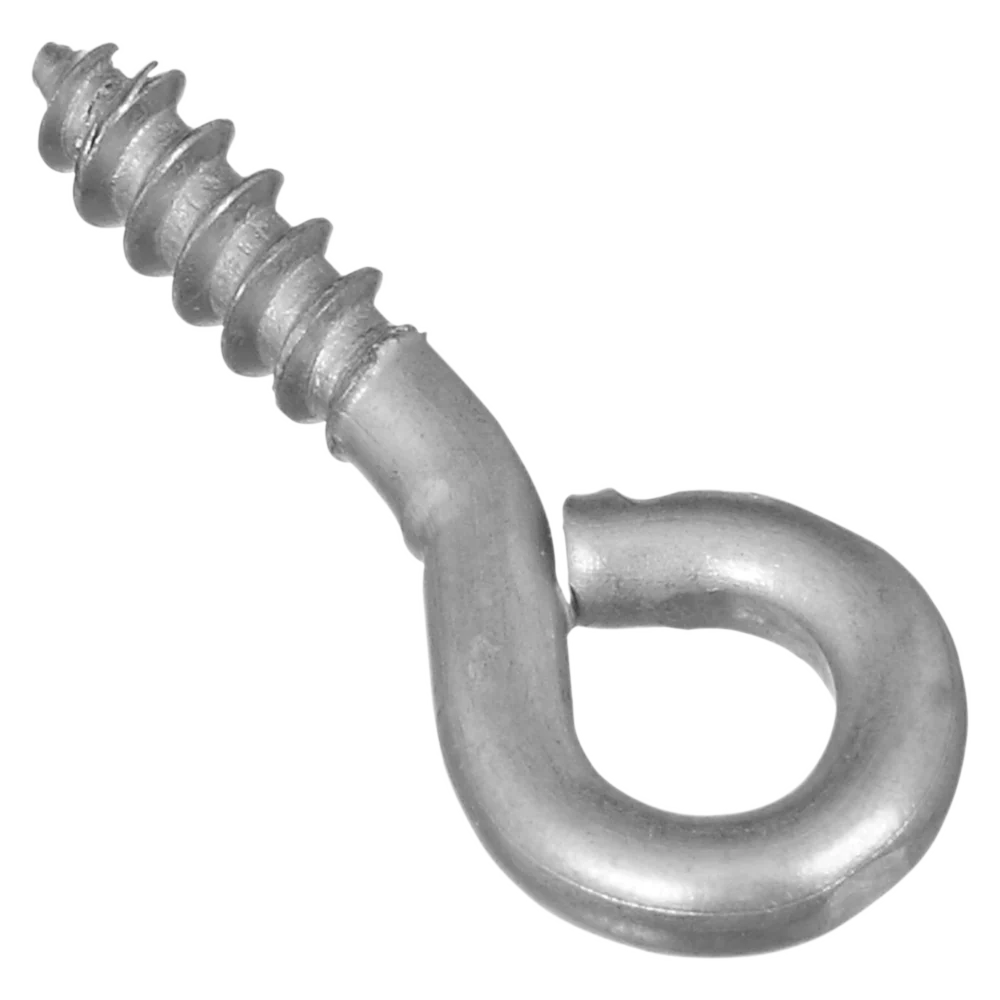 Certified National Hardware 212 Zinc Small Screw Eye 10 Ct. Environmentally Friendly