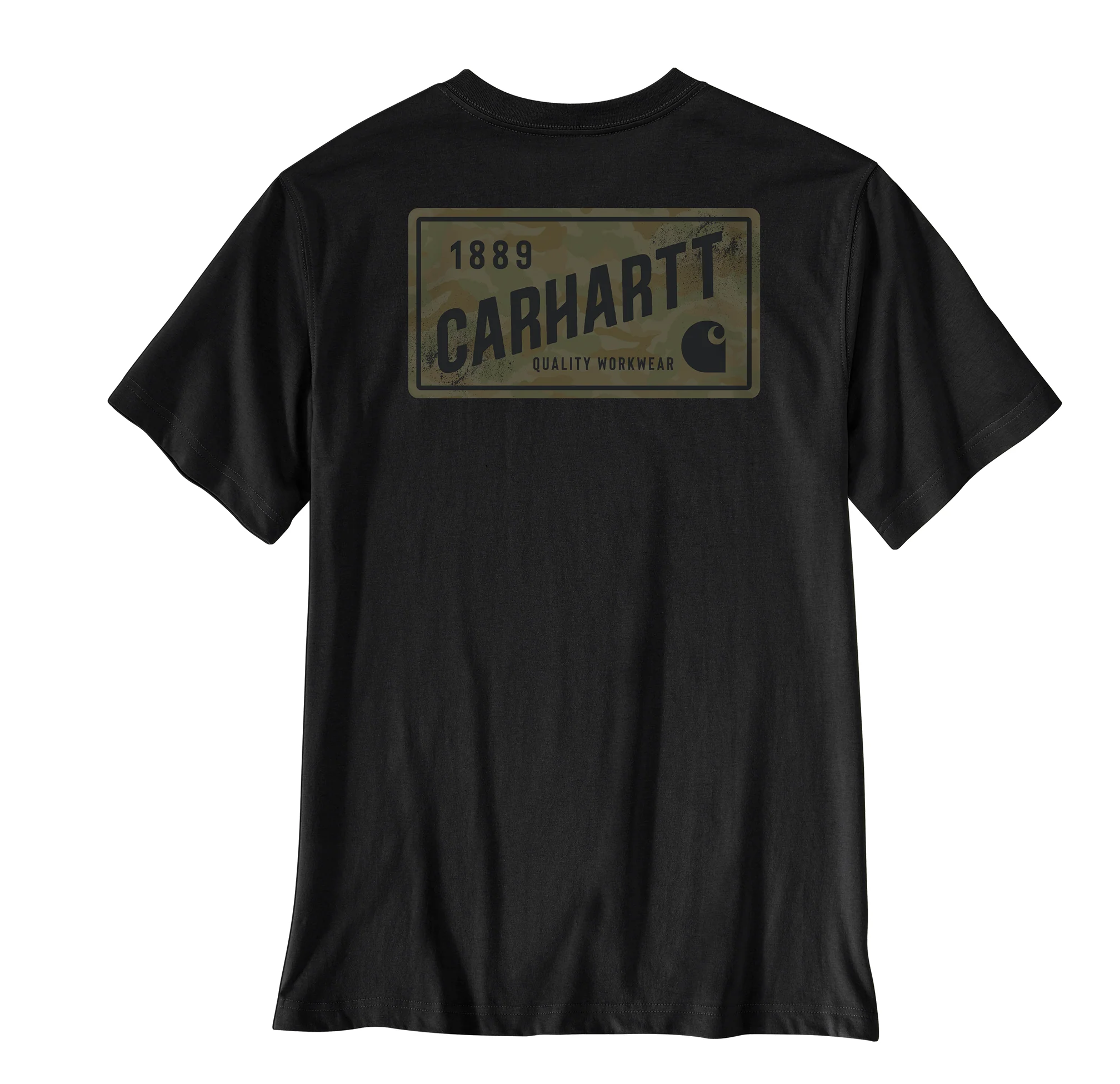 Effective Carhartt Men’s Irvine Relaxed Camo License Plate T-Shirt Trendy