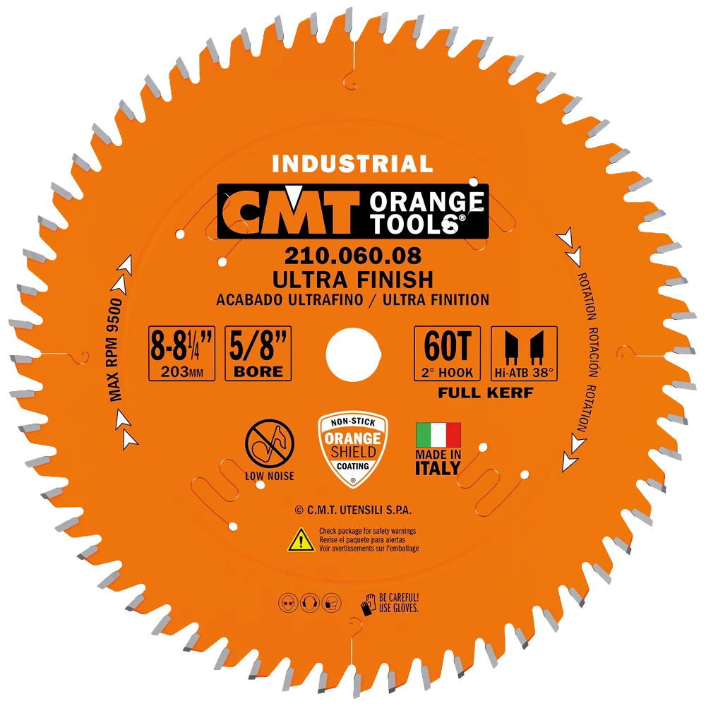 Exclusive CMT Orange Tools 10 80T Ultra Finish-Plywood Melamine Saw Blade Exceptional