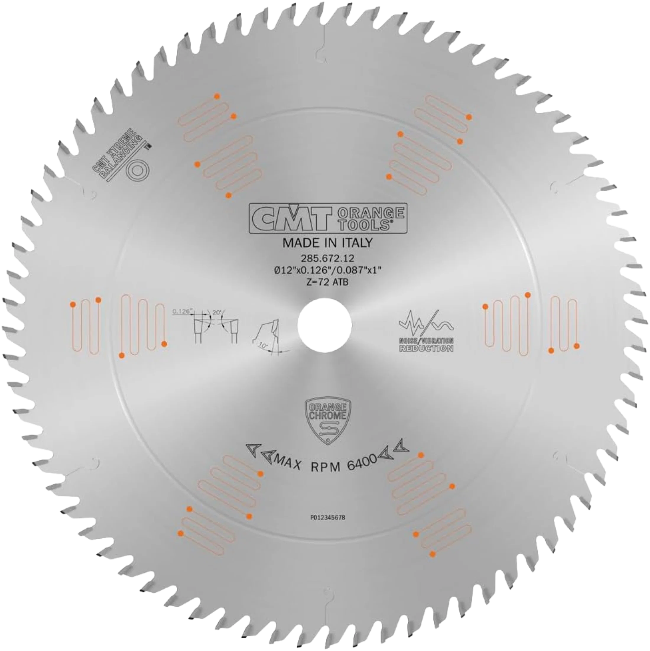 Convenient CMT Orange Tools 12 72T Fine Finish Saw Blade