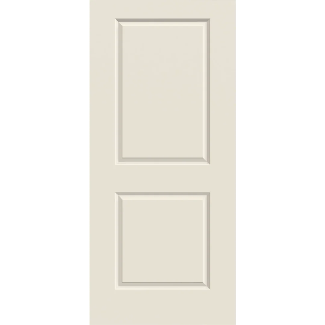 Luxury Jeld-Wen 28 x 80 Carrara Primed 2-Panel Interior Slab Hollow Core Door High-Grade