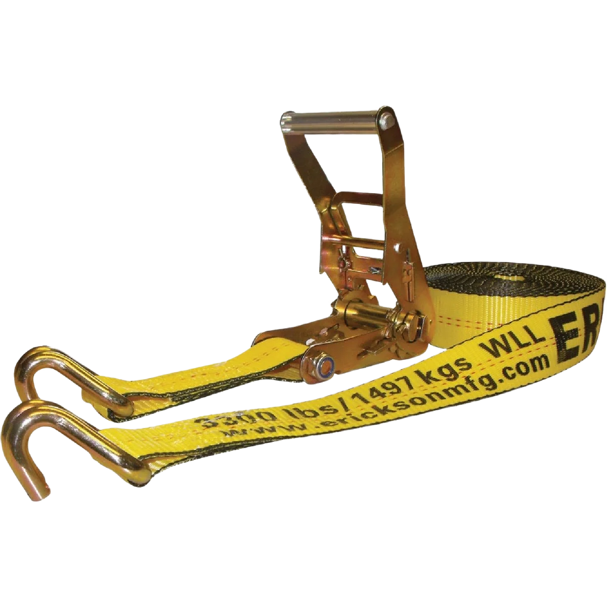 Breathable Erickson 2 In. x 27 Ft. 10 000 Lb. Long Handle Ratchet Strap Green