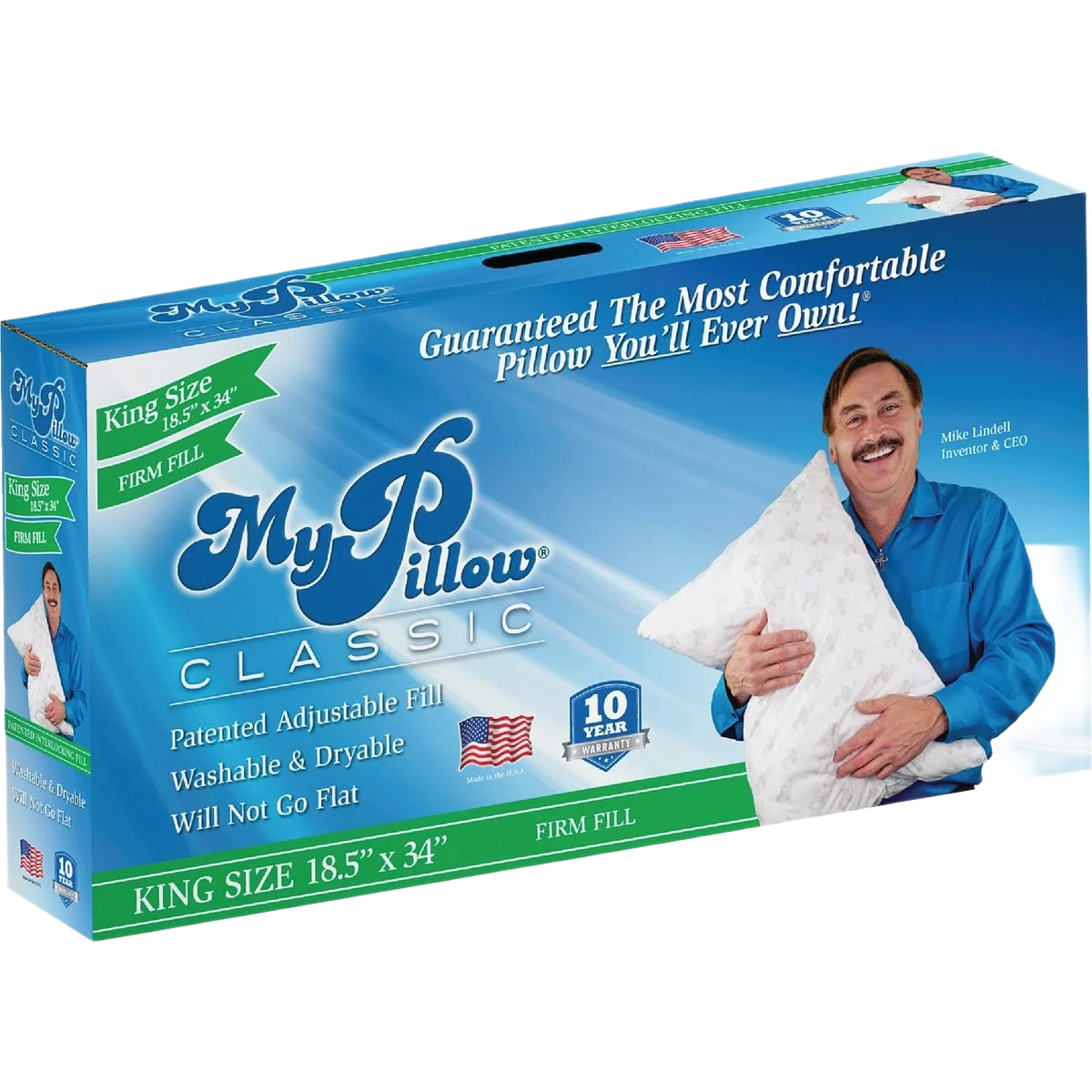 Reliable My Pillow Classic King Firm Fill Pillow Excellent