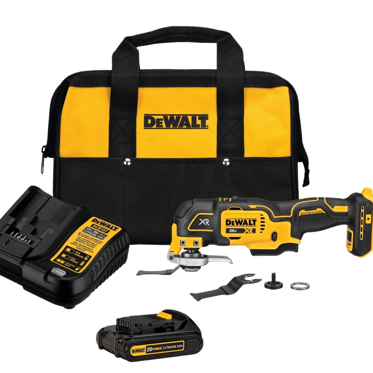 Professional DEWALT 20V MAX XR 3-Speed Cordless Oscillating Multi-Tool Kit Lightweight
