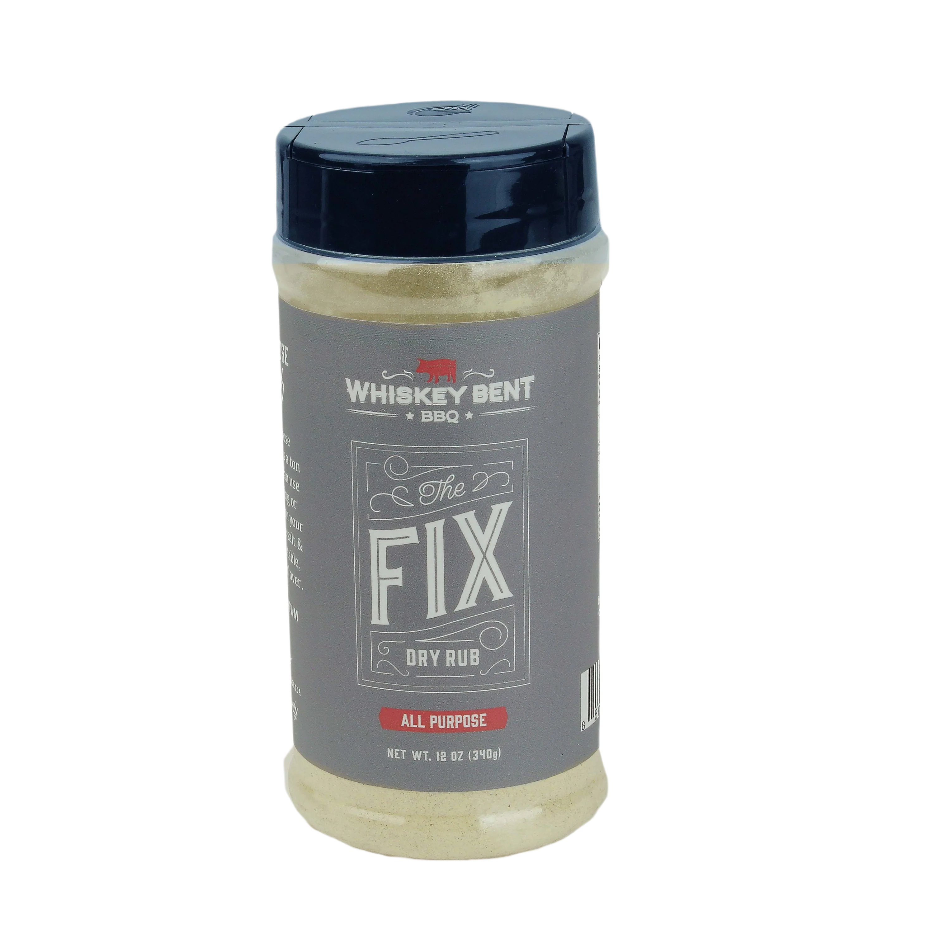 Outstanding Whiskey Bent BBQ The Fix All Purpose Gluten Dry Rub 12 oz. Organic