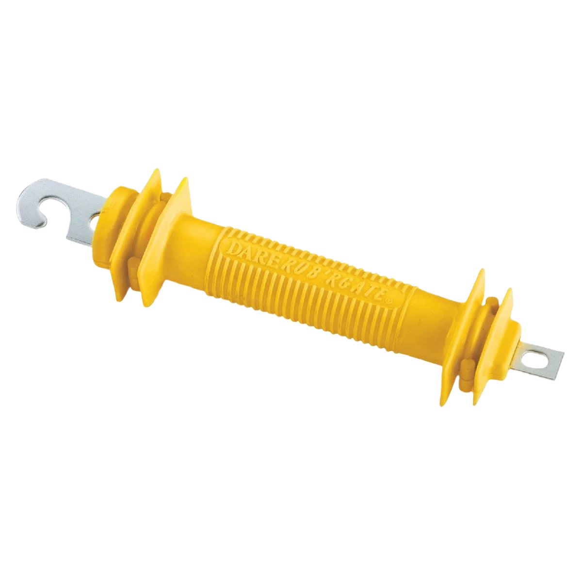 Original Design Dare Rub’rgate 3-1 2 Yellow Spring Rubber Electric Fence Gate Handle Natural