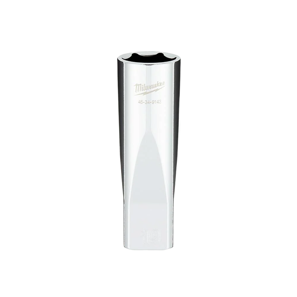 Trendy Milwaukee 1 2 Drive 19-mm Deep Socket w FOUR FLAT™ Sides First-Class