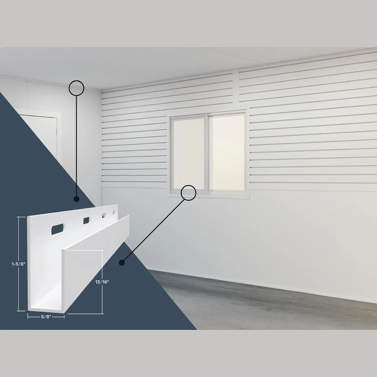Trendy 1 2 in. x 10 ft. White J Trim Effective
