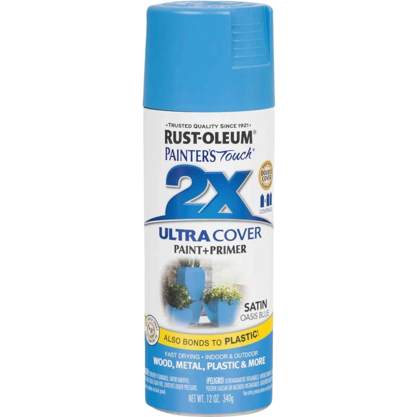 Luxury Rust-Oleum Painters’ Touch 2X Oasis Blue Satin Spray Paint Primer 12 oz. Outstanding
