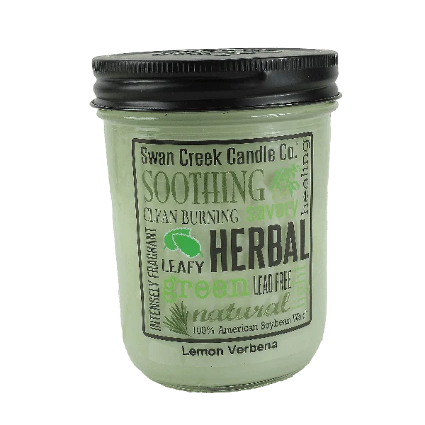 Original Design Swan Creek Lemon Verbena Pantry Jar Candle 12 oz. Top-Quality